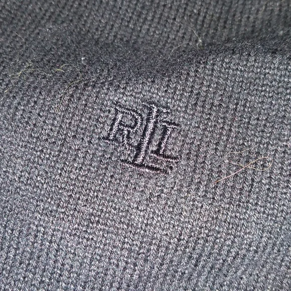 Lauren by Ralph Lauren Women's Black Turtleneck Sweater, Size Medium (22… - Picture 4 of 8